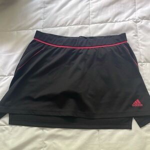 Black and pink Adidas tennis skirt
